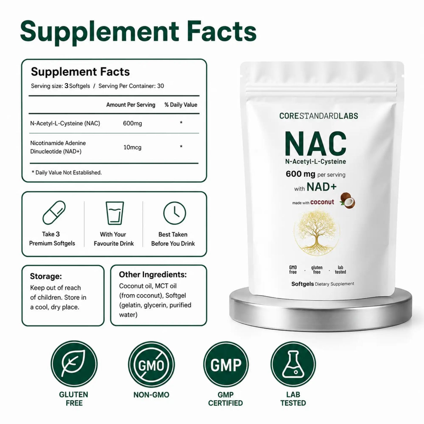 NAC600 & NAD+ Daily Complex