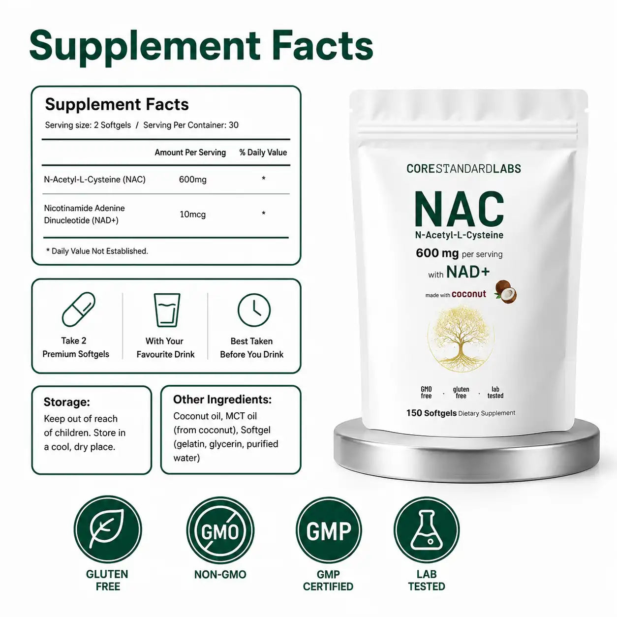 NAC600 & NAD+ Daily Complex T